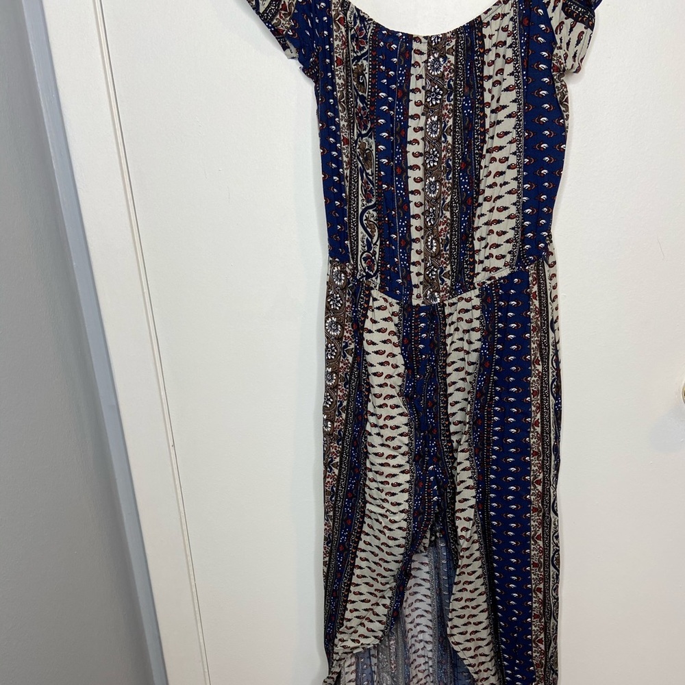 Multiprint dress with shorts